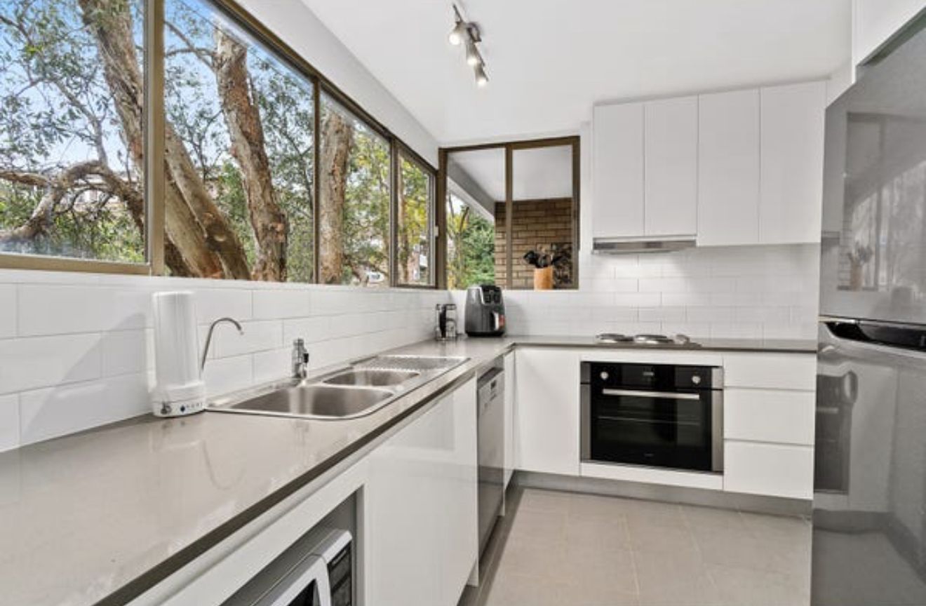 Galley Kitchen — Subway Tiles & Stone