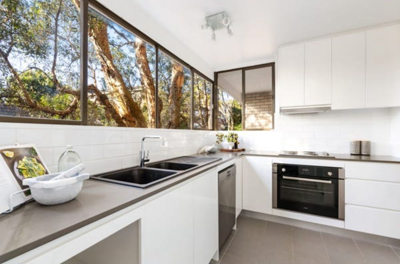 Kitchen Alt Angle — Window Framed View